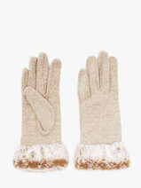 Handschoenen Isotoner Beige women gloves 85358